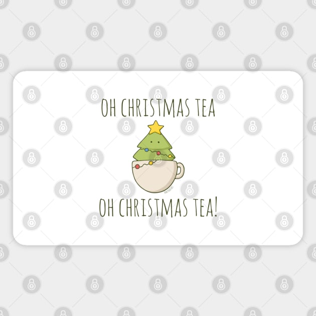 Oh Christmas Tea Magnet by myndfart